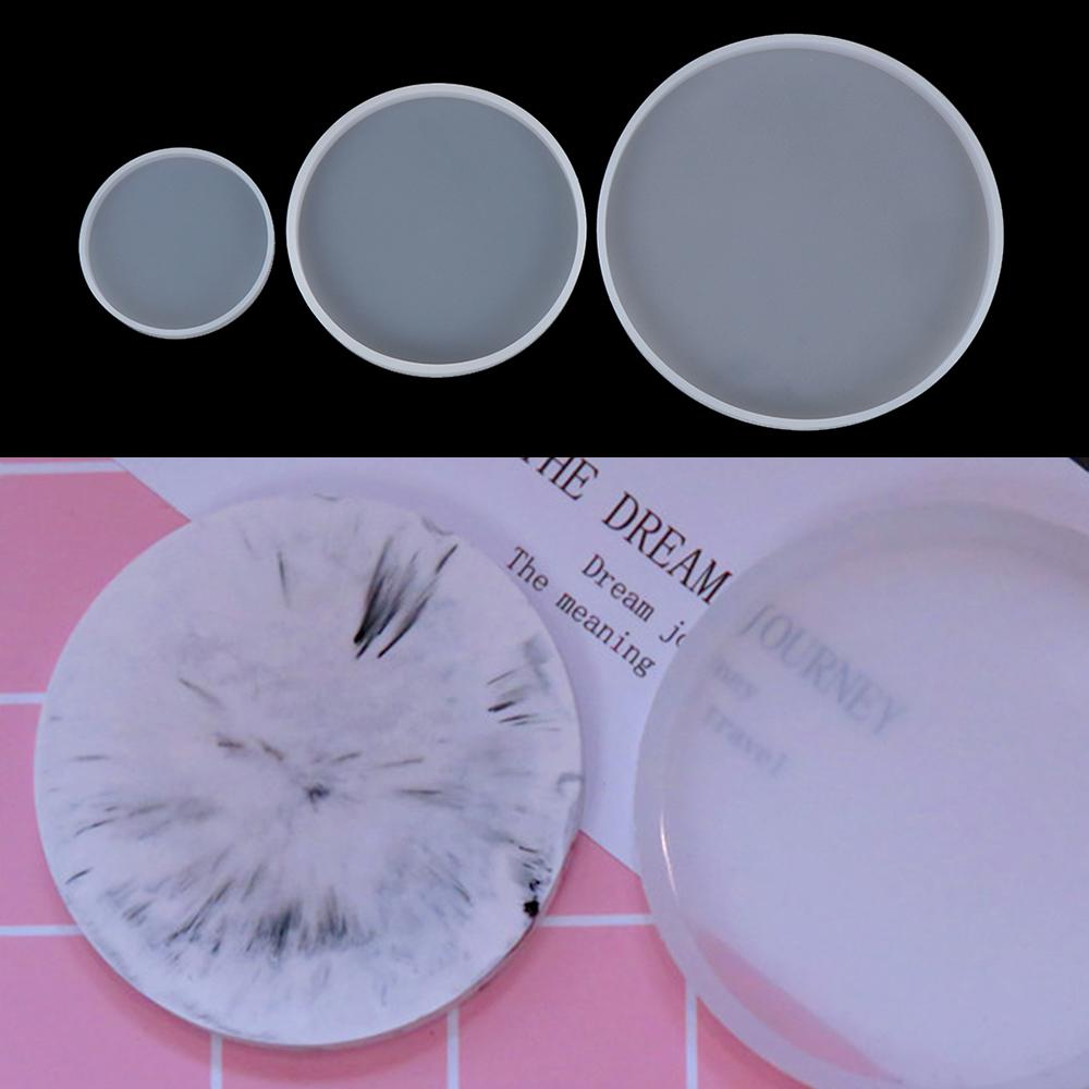 Coaster Mold Round - Molde de Silicone para Artes em
