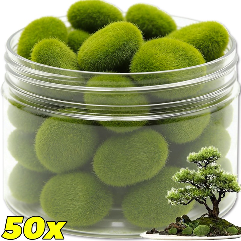 Terrarium Moss Art - 50/5 Peças de Pedras de Musgo