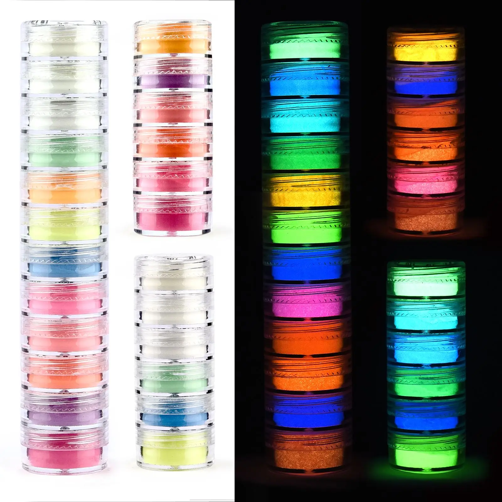 Resin Pigment Set - 6 cores/conjunto pó luminoso resina pigmento
