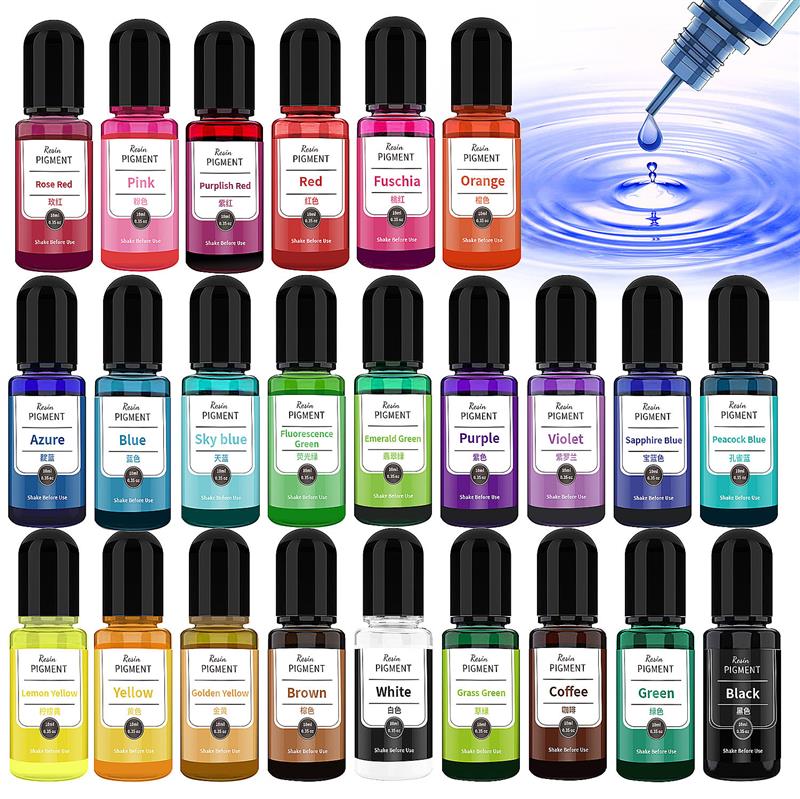 Resin Dye Alcohol - 24 cores arte tinta álcool resina