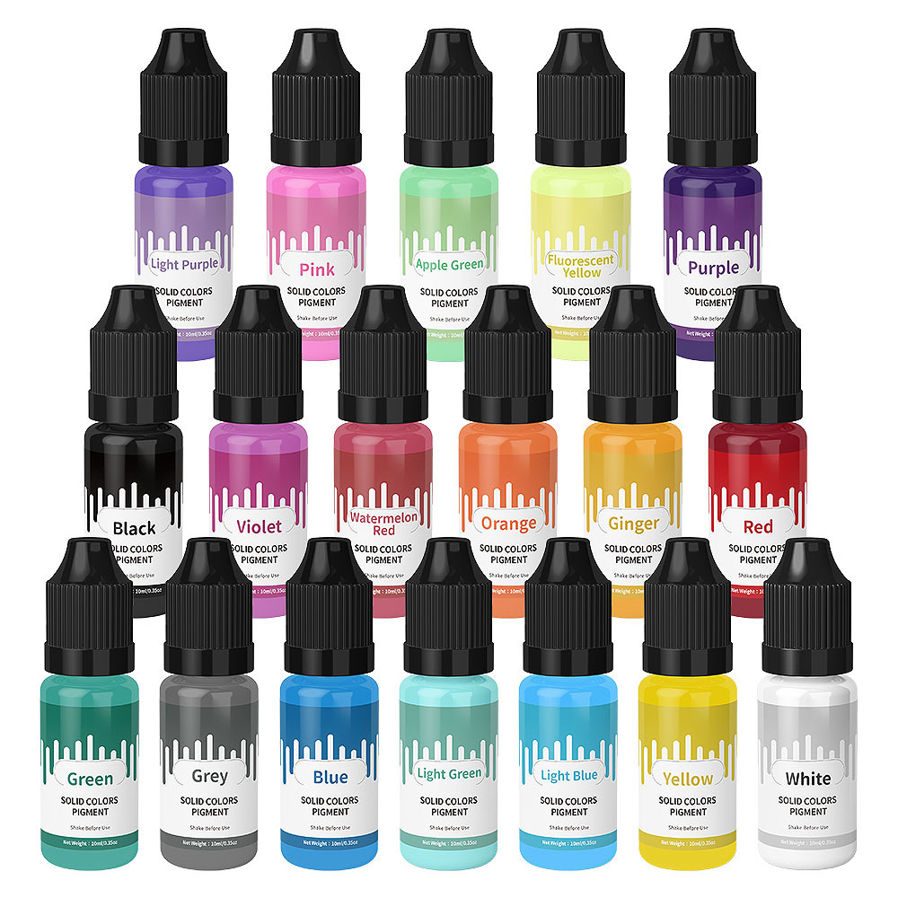 18 cores 10ml macaron sólido p - Resin Pigment Set avaliação e preço