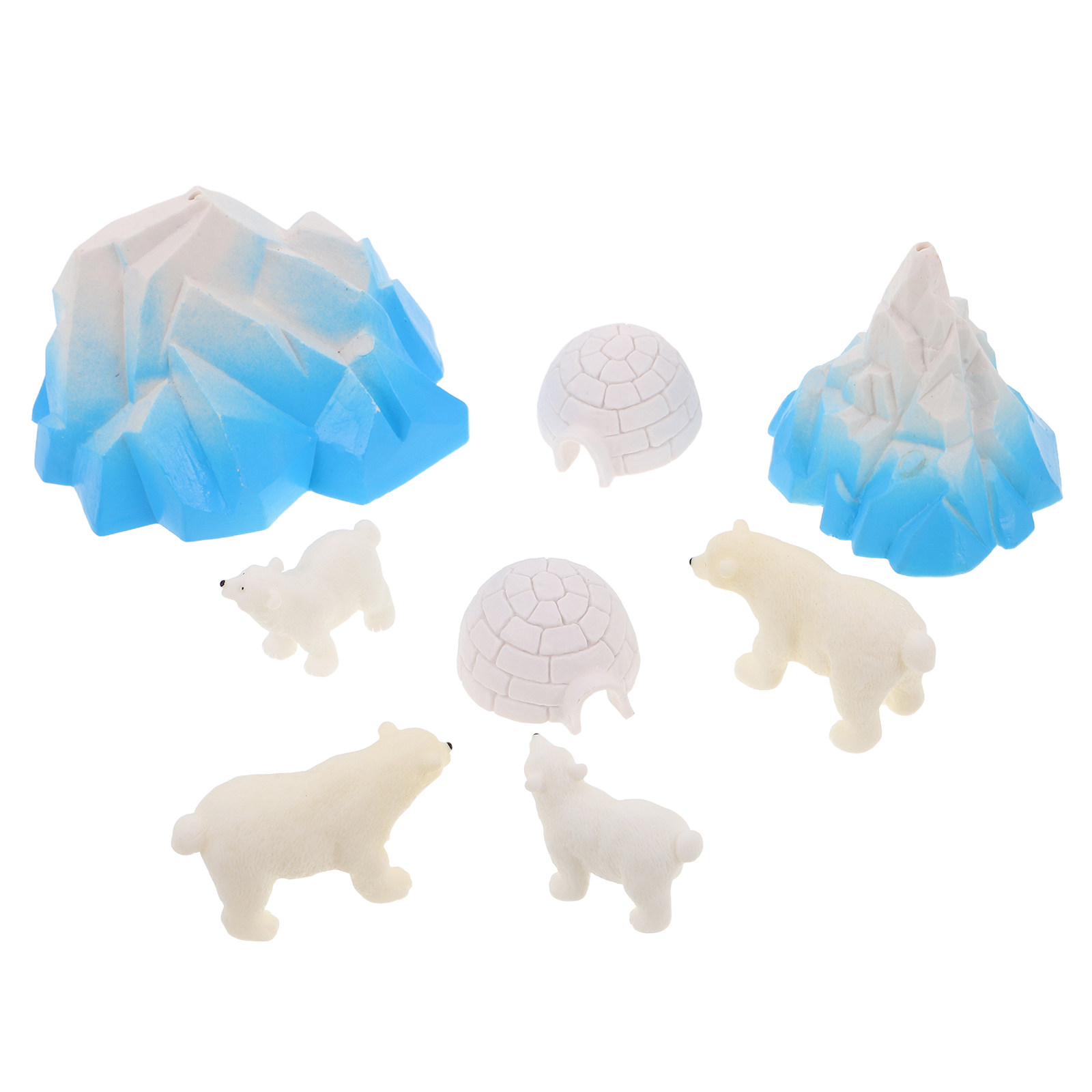 8 Peças Mini Ursos Polares de  - Crafting Resin avaliação e preço