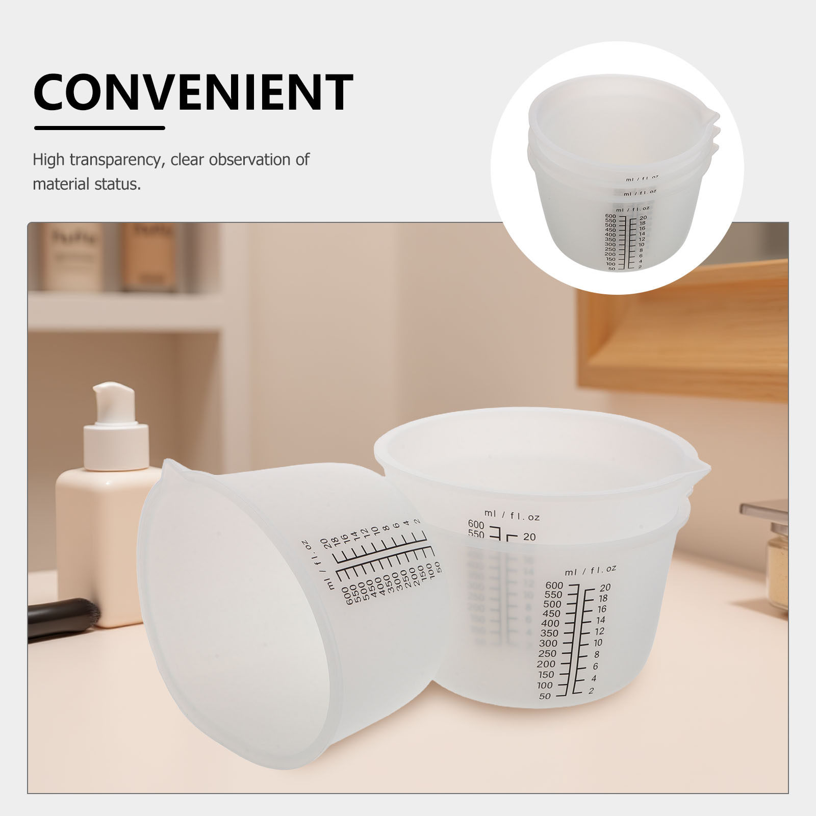 Conjunto de 3 Copos de Silicon - Mixing Cup Silicone avaliação e preço