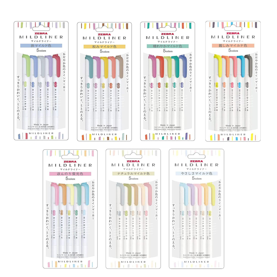 Zebra completa 35/25 cores mil - Zebra Pen Mildliner avaliação e preço