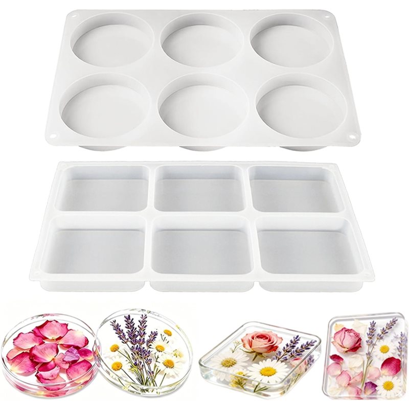 Moldes de Silicone para Resina - Coaster Mold Round avaliação e preço