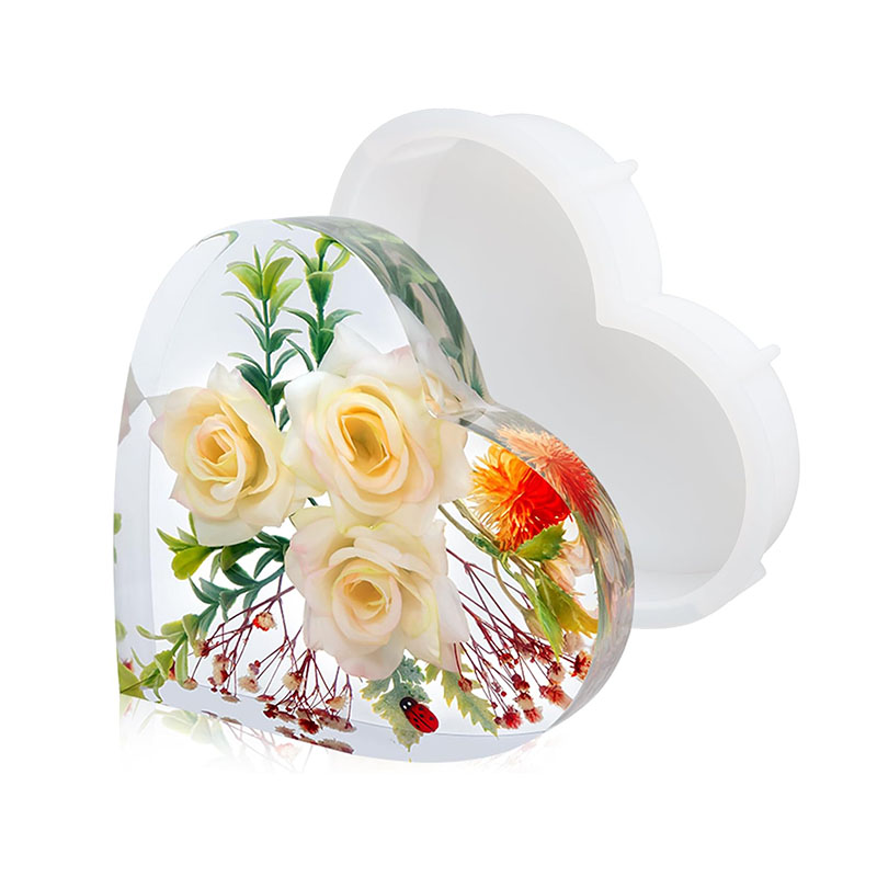 Molde de resina epóxi de coraç - Flower Preservation Resin avaliação e preço
