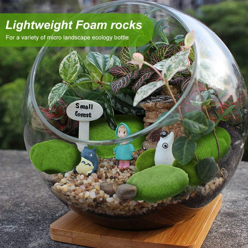 50/5 Peças de Pedras de Musgo  - Terrarium Moss Art avaliação e preço