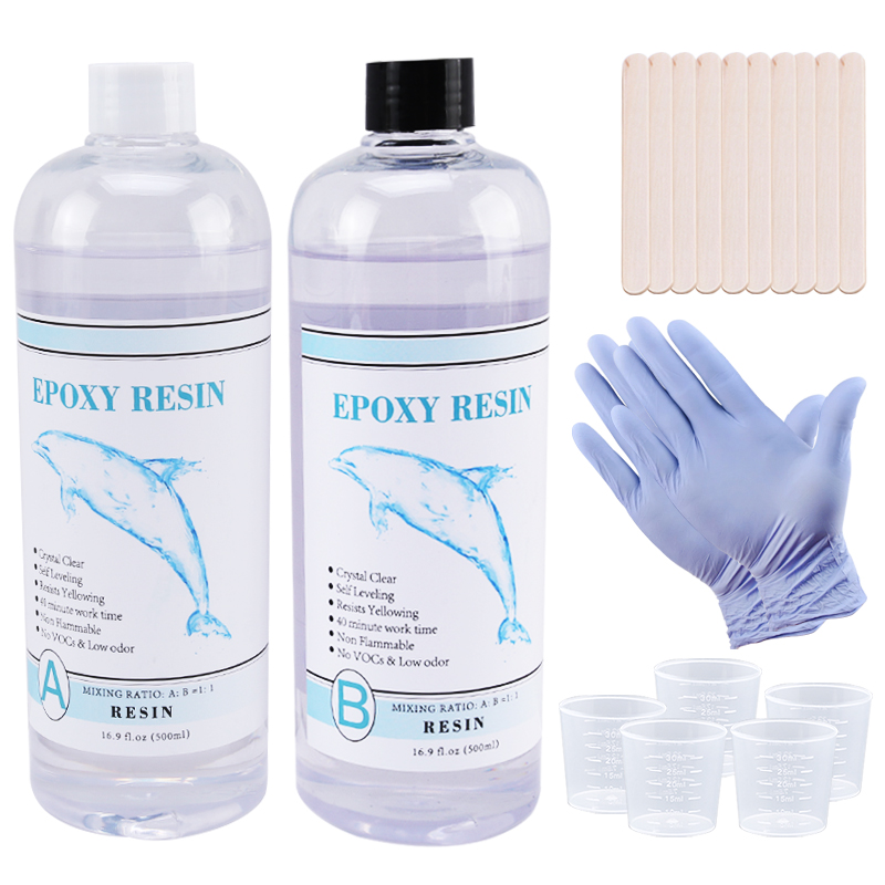 1:1 resina epóxi transparente  - Epoxy Uv Resin Kit avaliação e preço